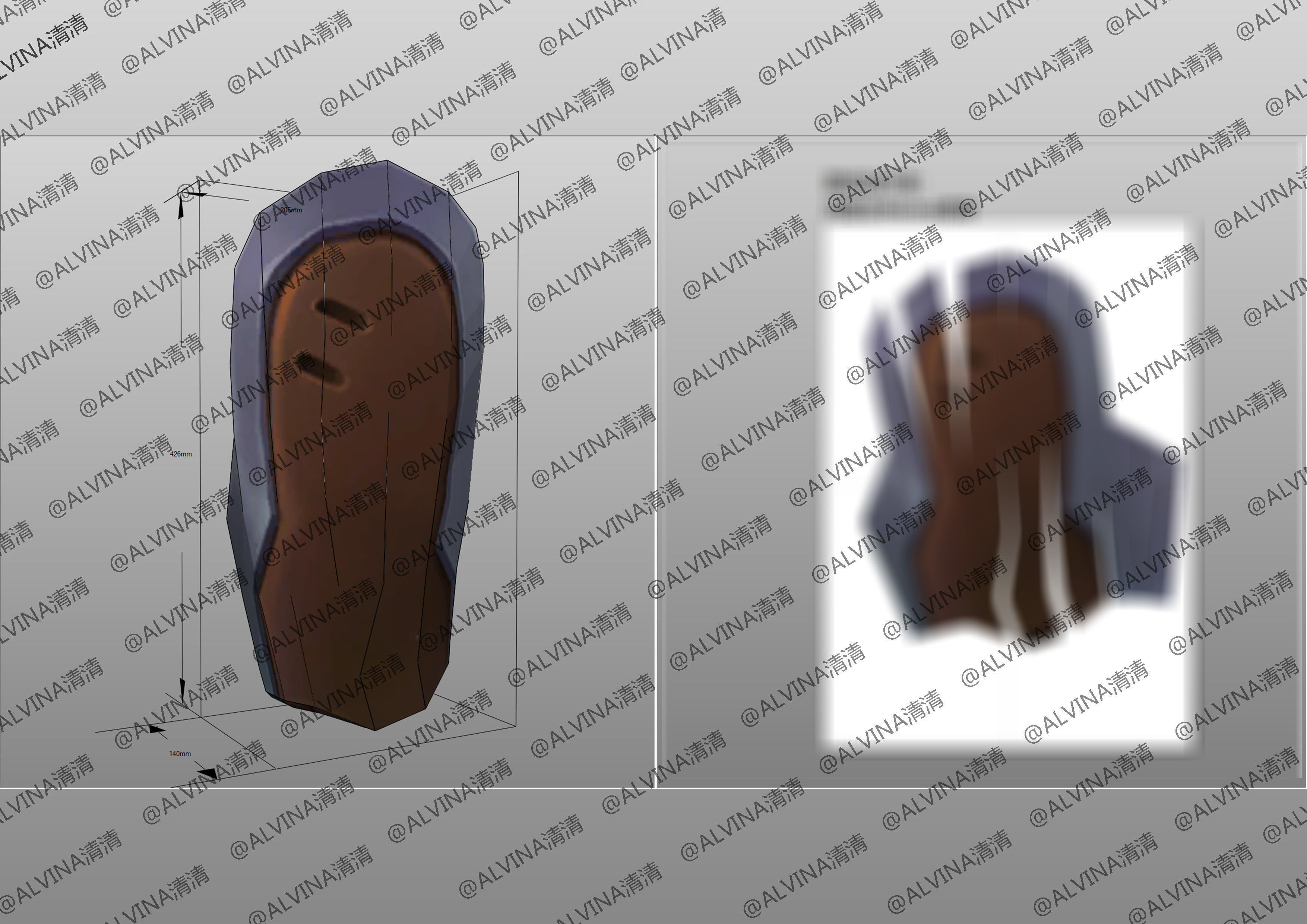 Ultimate PROJECT Zed Armor - DIY Cosplay Pepakura Foam Template Low-poly 3D model_30