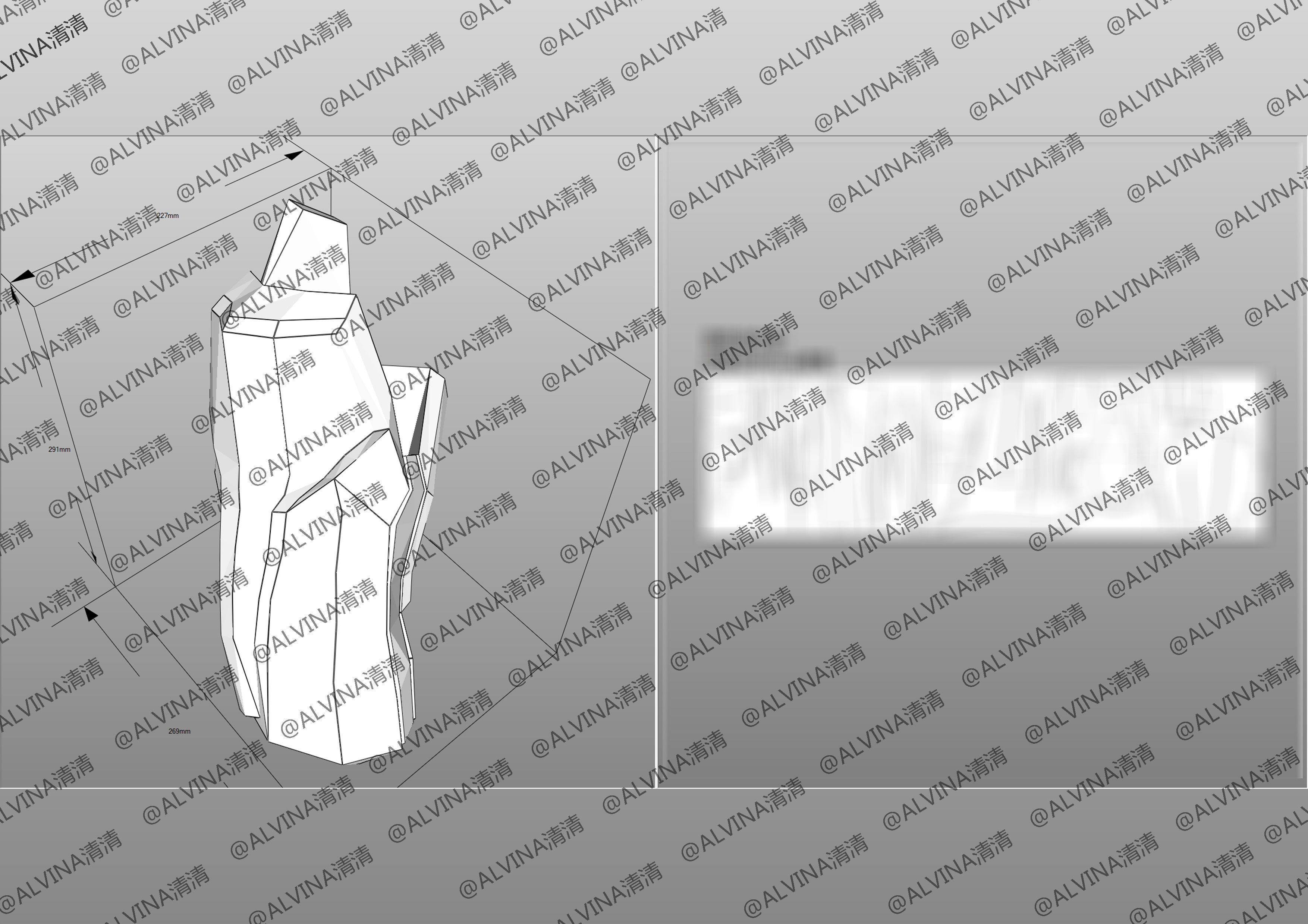 Ultimate PROJECT Zed Armor - DIY Cosplay Pepakura Foam Template Low-poly 3D model_27