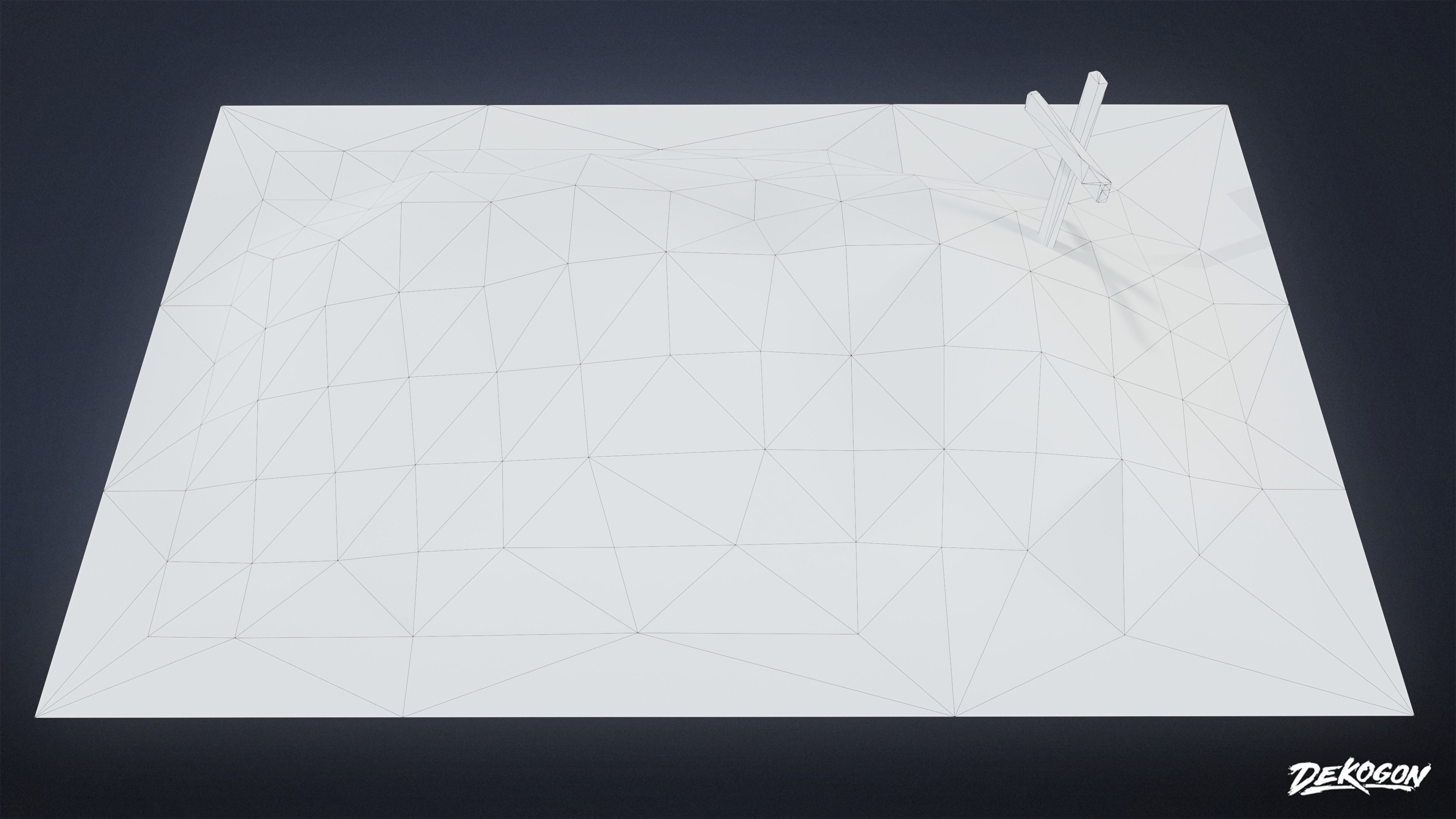 CEMETERY - Grave Pile 02 - LOW POLY Low-poly 3D model_8