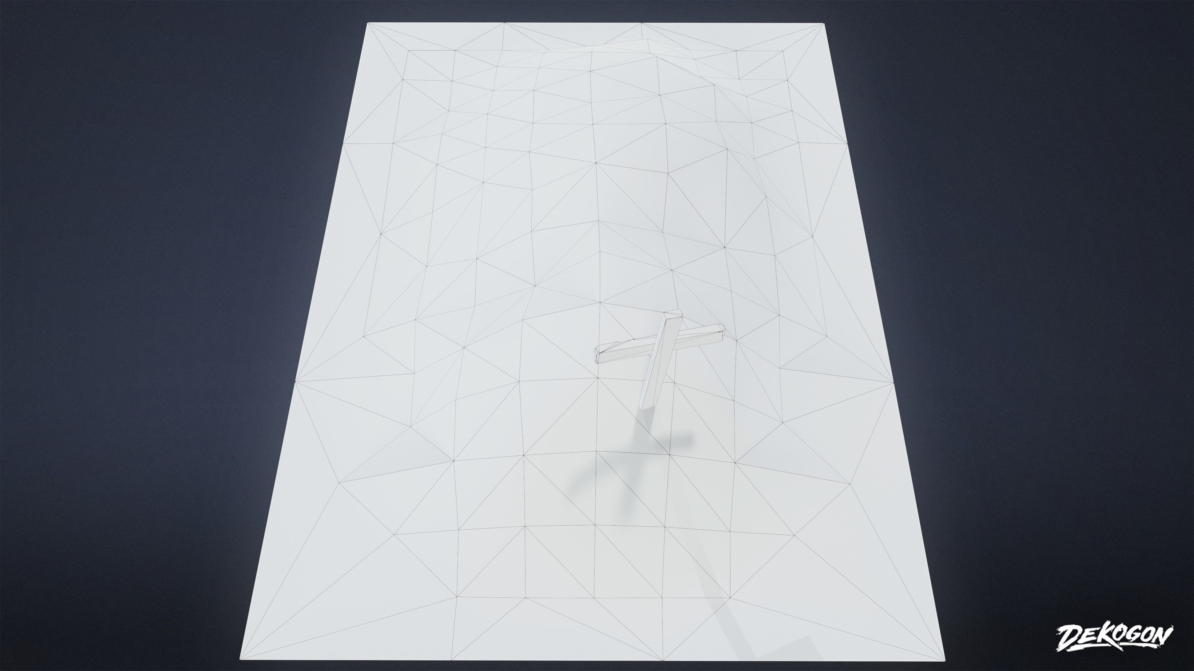 CEMETERY - Grave Pile 02 - LOW POLY Low-poly 3D model_9