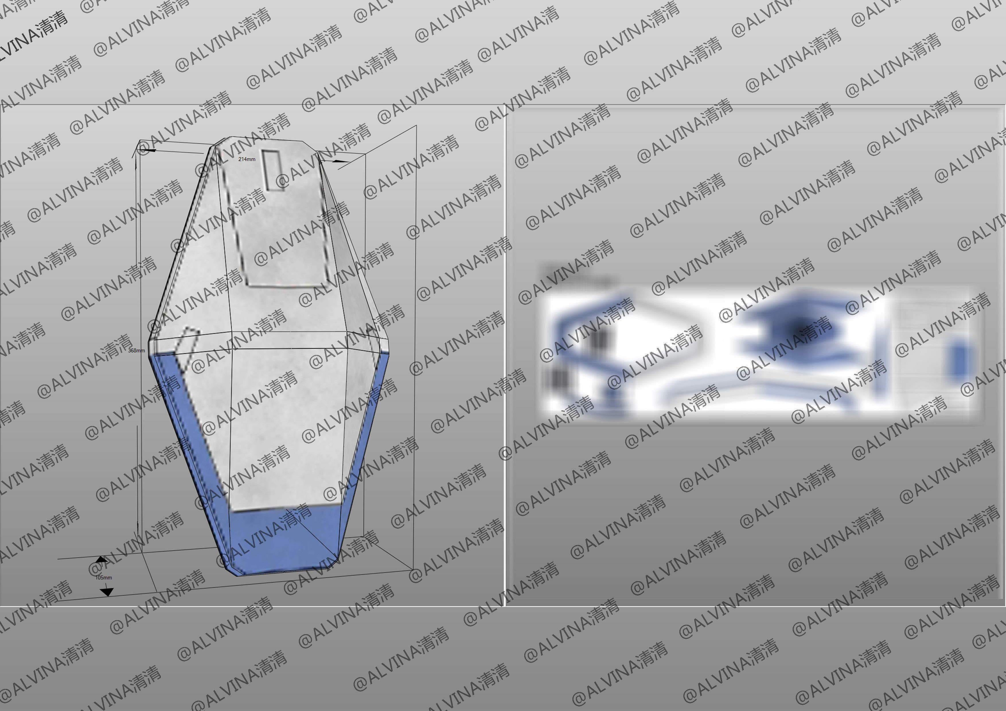 GUNDAM AERIAL Armor - DIY Cosplay Pepakura Foam Template Low-poly 3D model_29