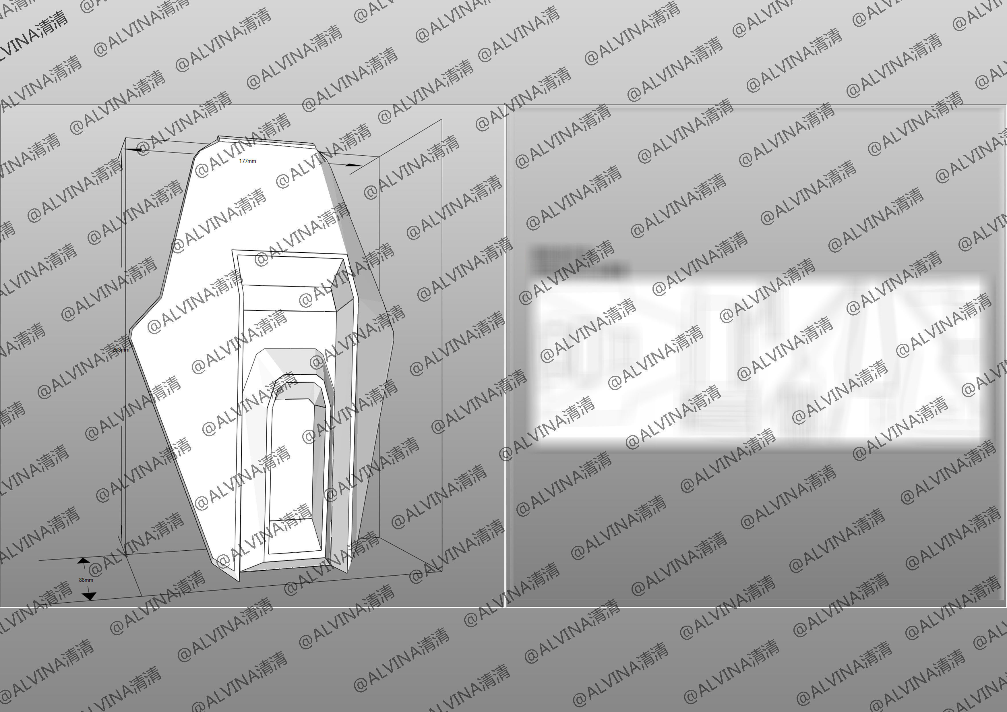 GUNDAM AERIAL Armor - DIY Cosplay Pepakura Foam Template Low-poly 3D model_24