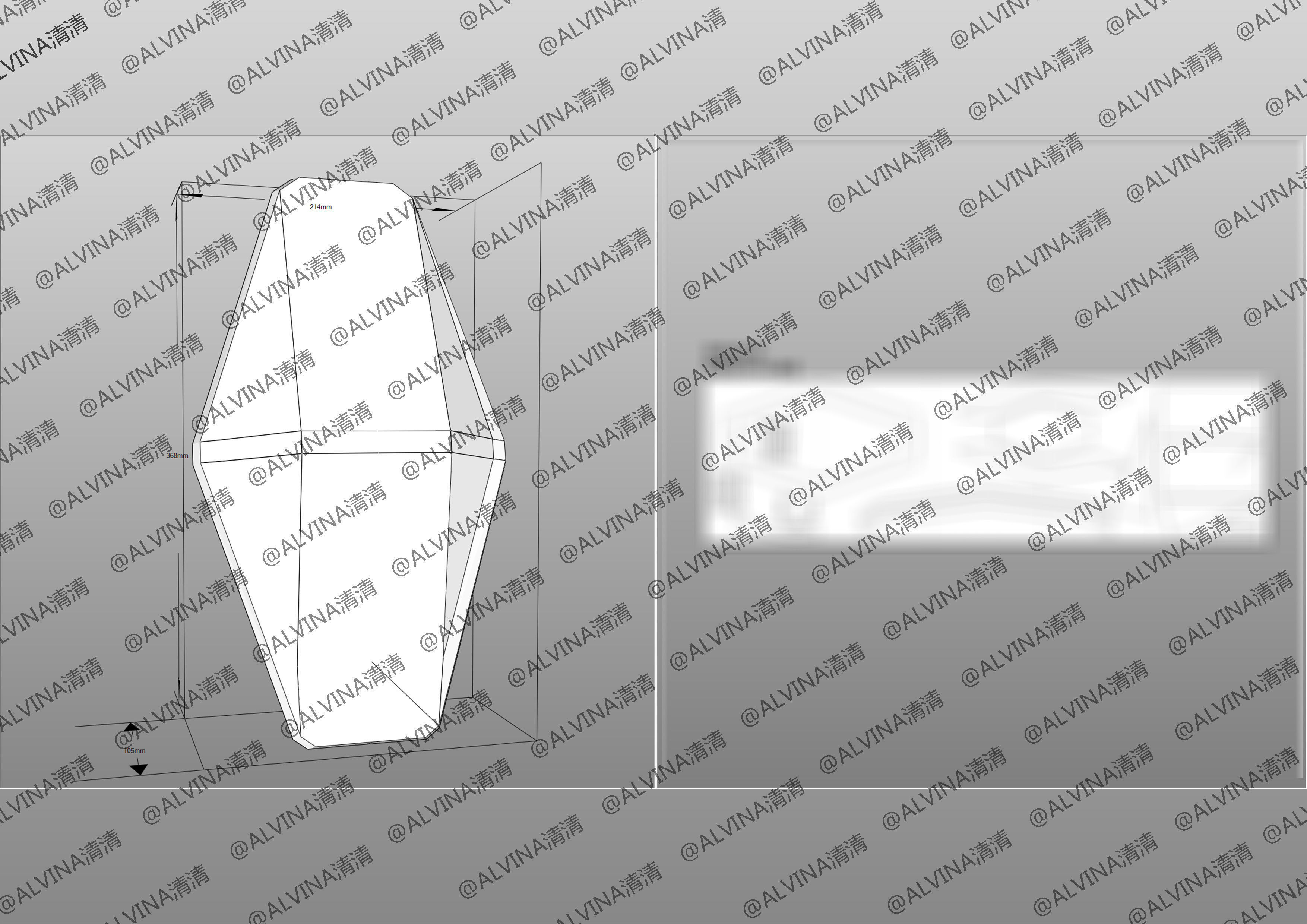 GUNDAM AERIAL Armor - DIY Cosplay Pepakura Foam Template Low-poly 3D model_30