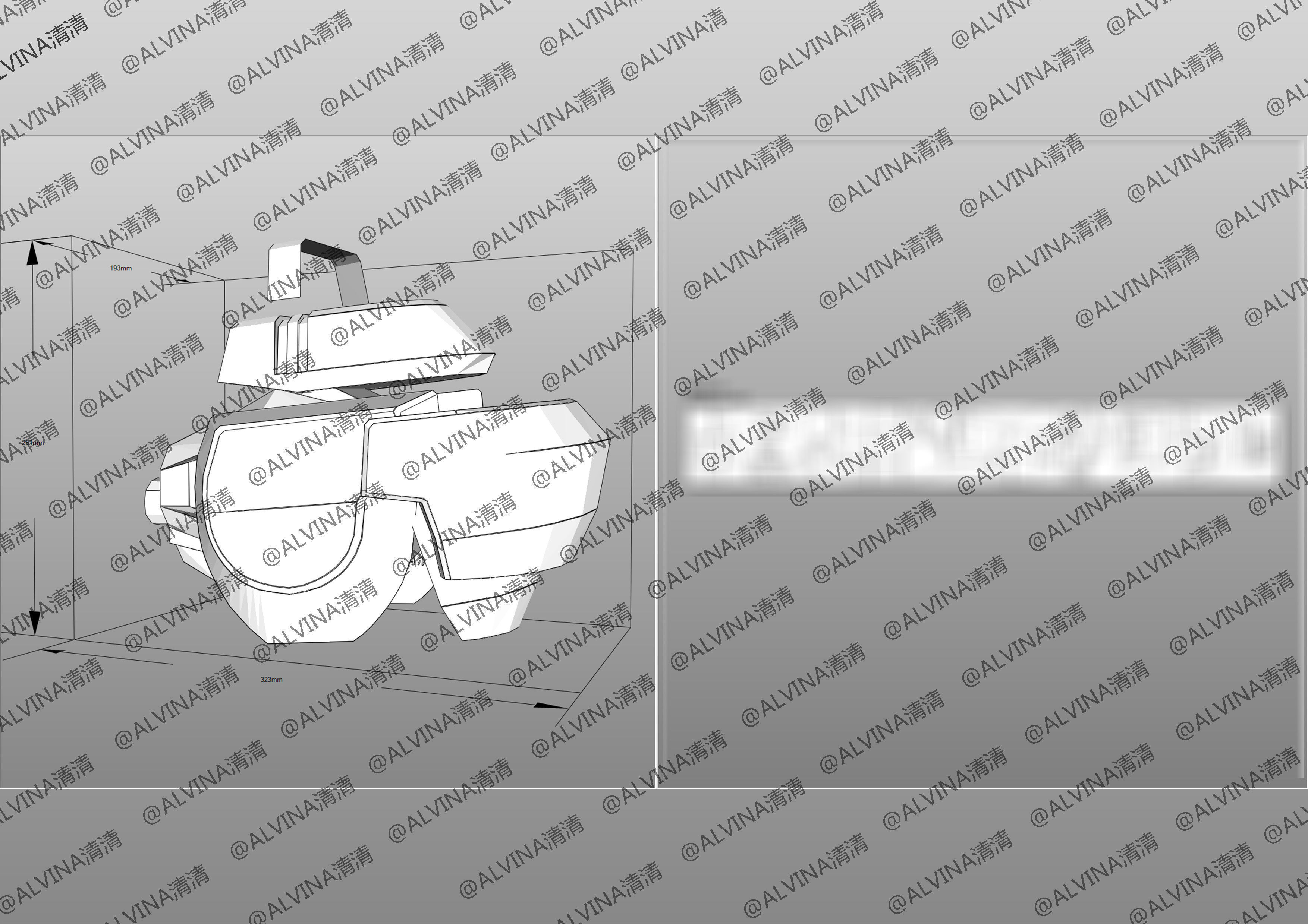 GUNDAM AERIAL Armor - DIY Cosplay Pepakura Foam Template Low-poly 3D model_22