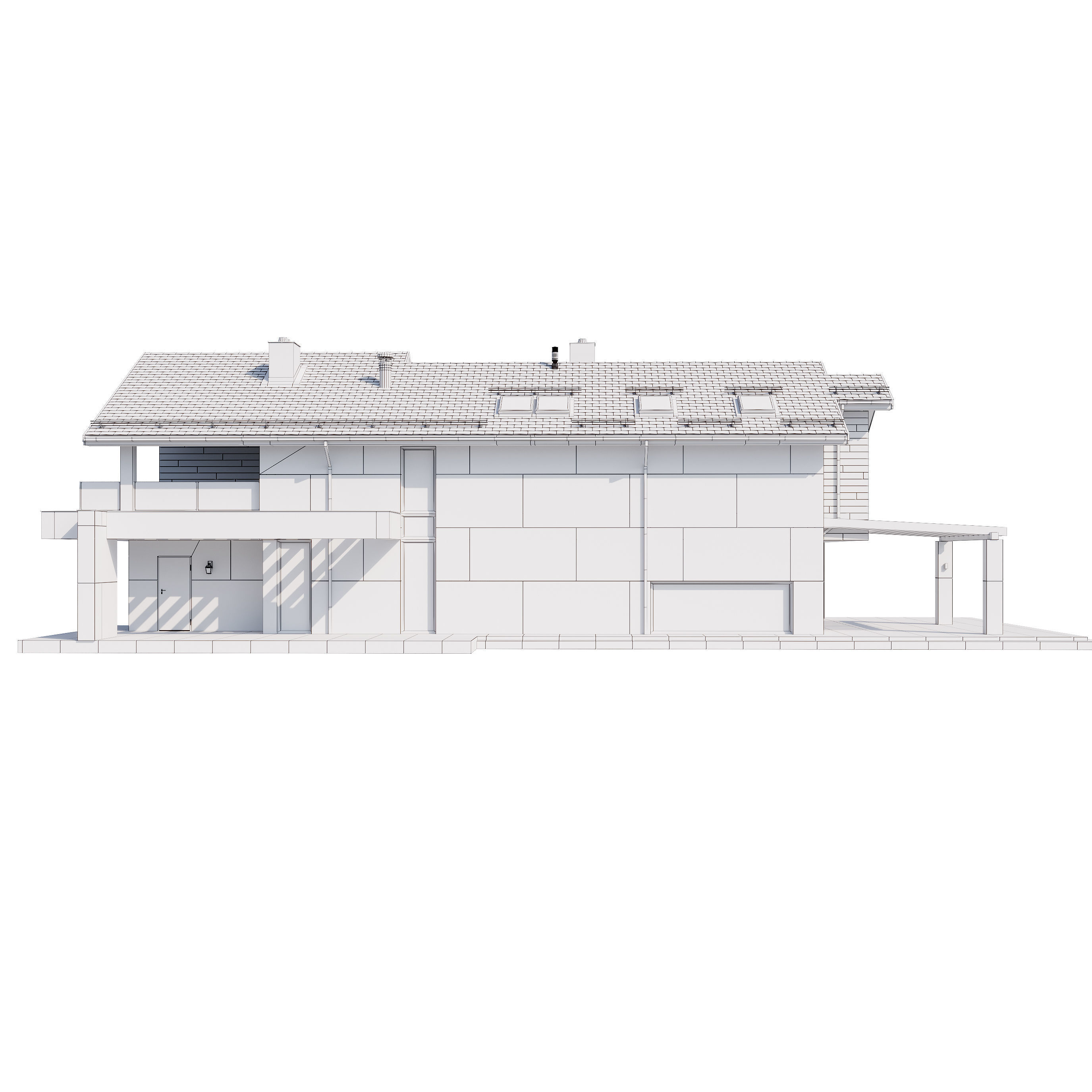Modern house V87 3D model_21