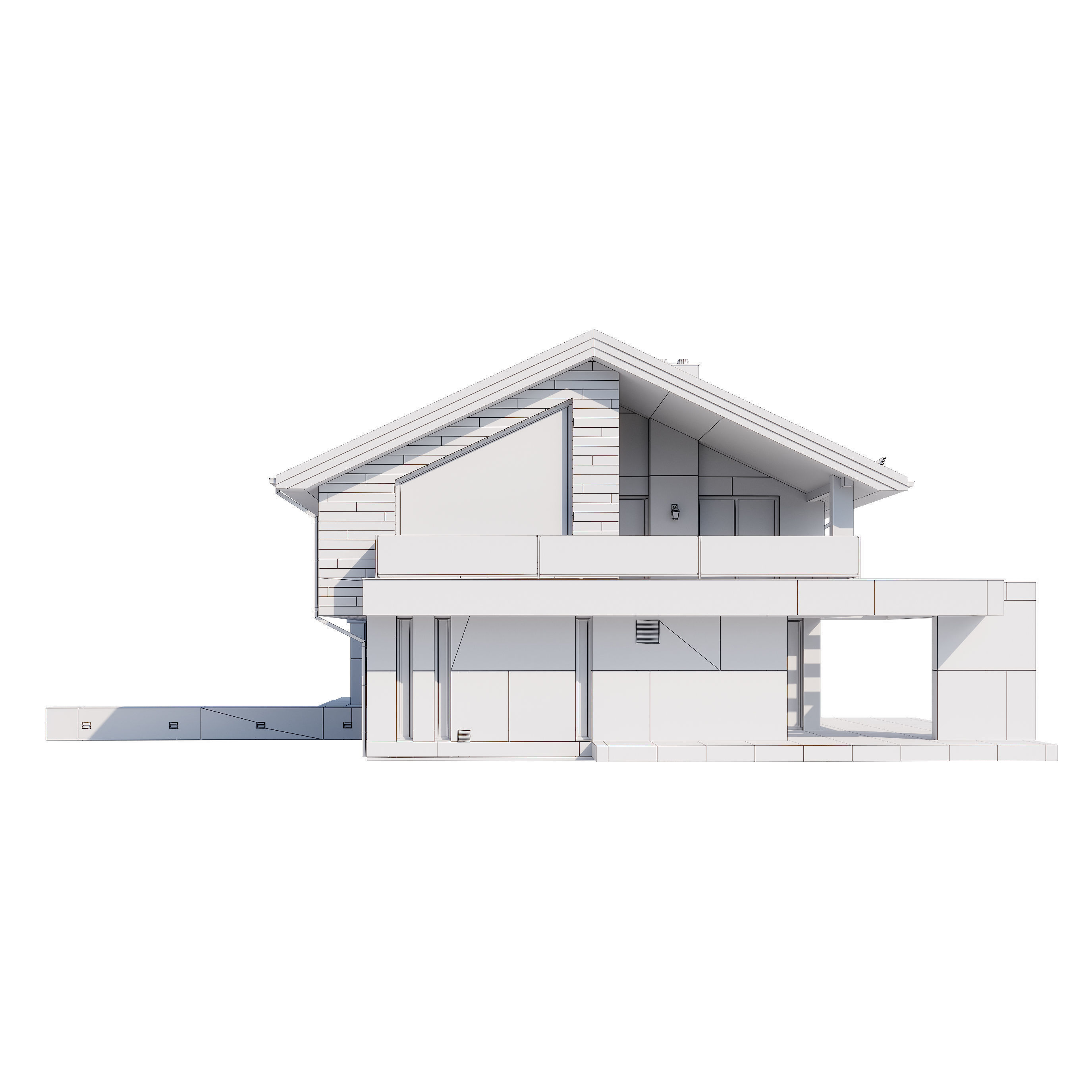 Modern house V87 3D model_20