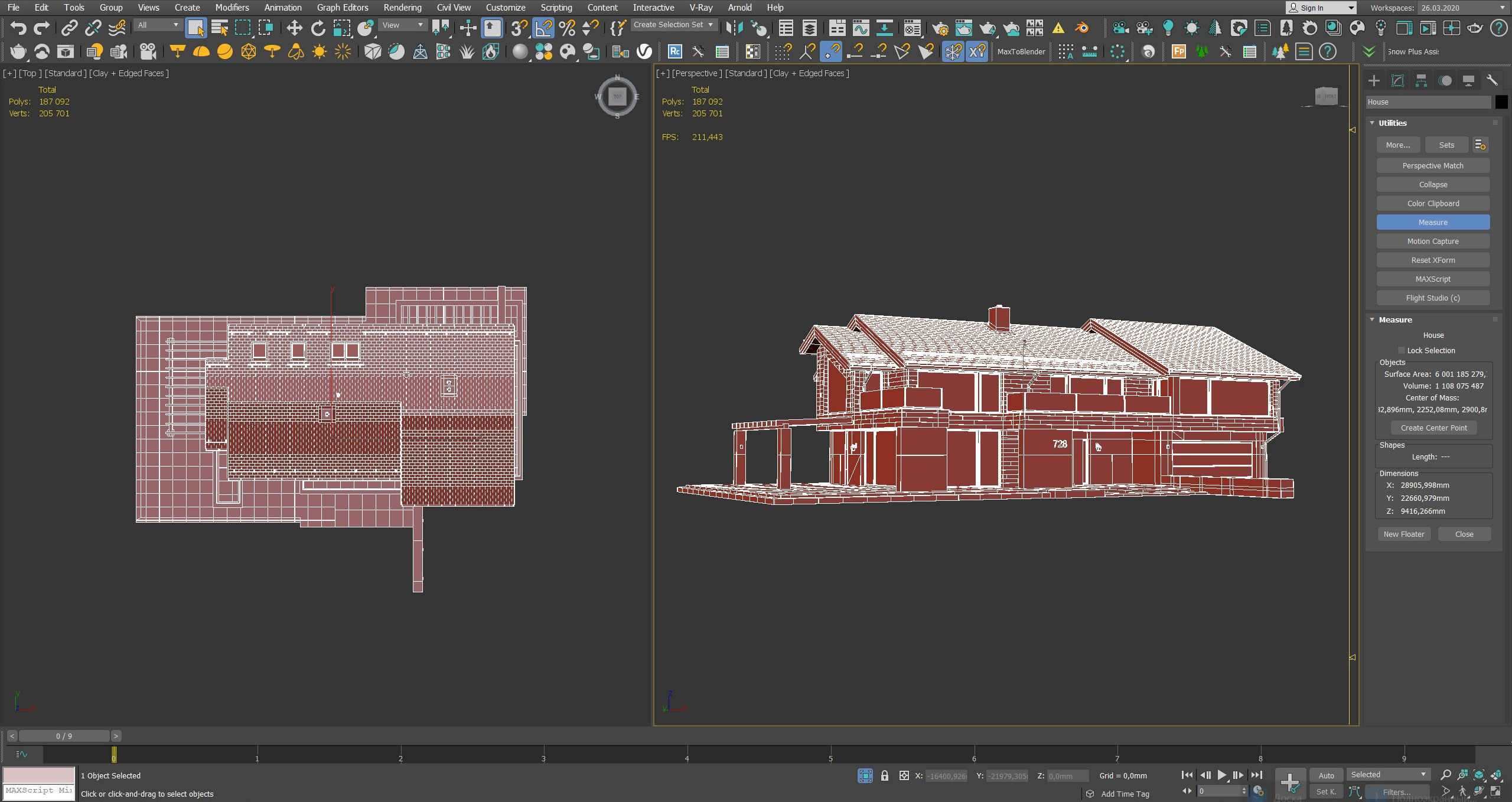 Modern house V87 3D model_13