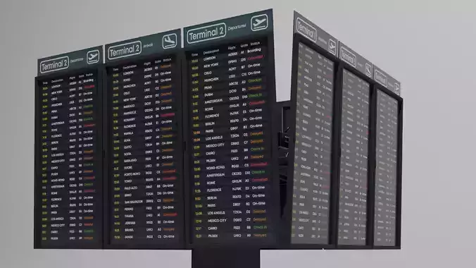 Flight Information board  
