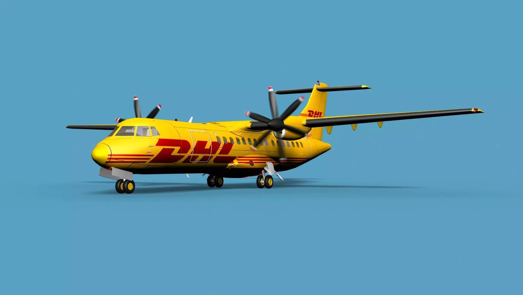 ATR ATR-42-500 DHL Cargo 3D model
