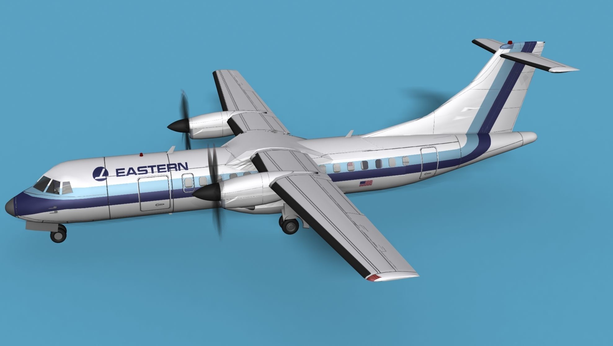 ATR  ATR-42-500 Eastern Express 3D model_9