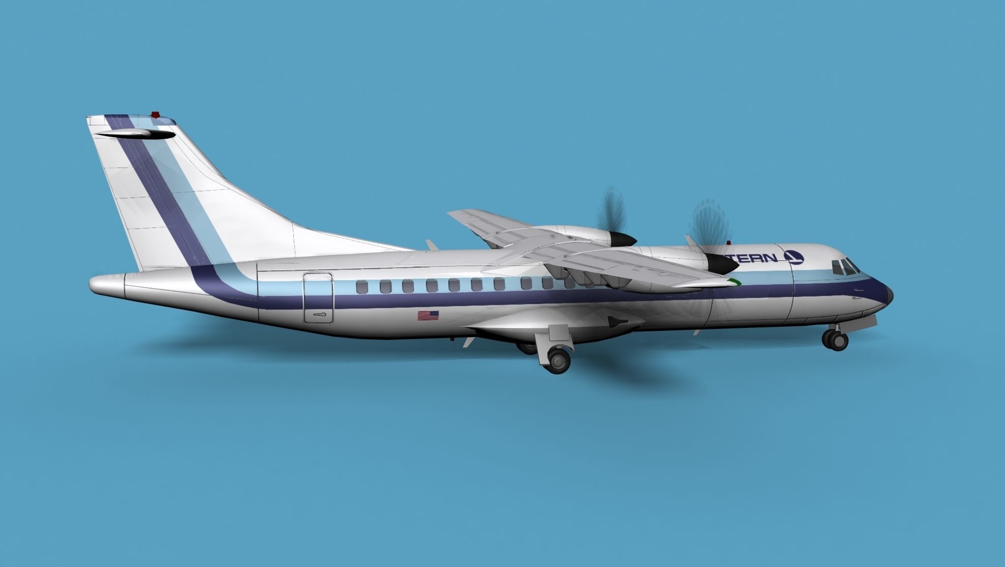 ATR  ATR-42-500 Eastern Express 3D model_4