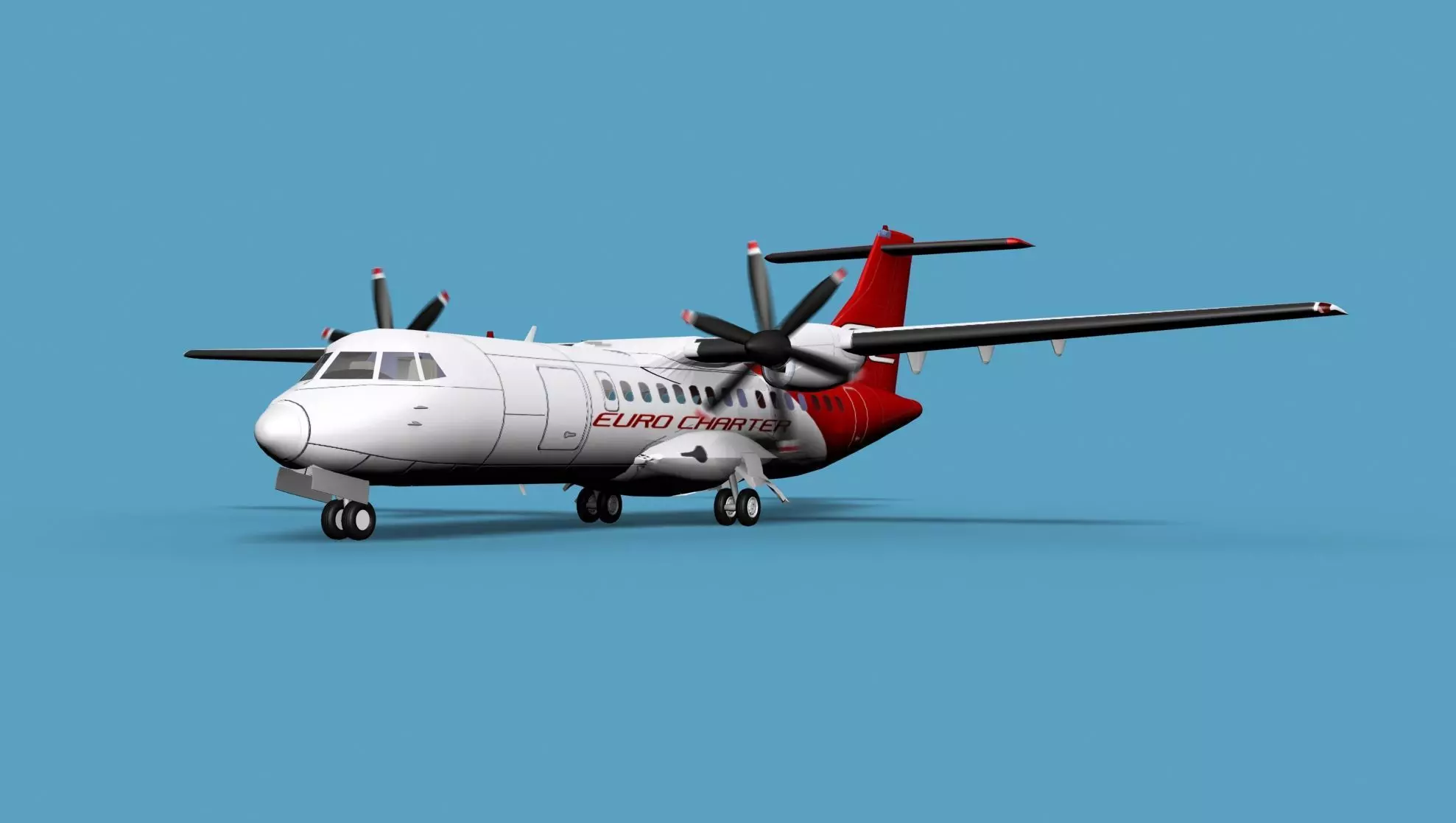 ATR ATR-42-500 EuroCharter 3D model