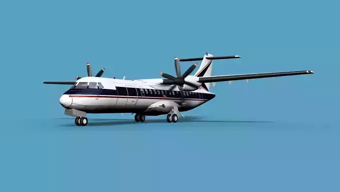 ATR  ATR-42-500 Everette Charter 3D model