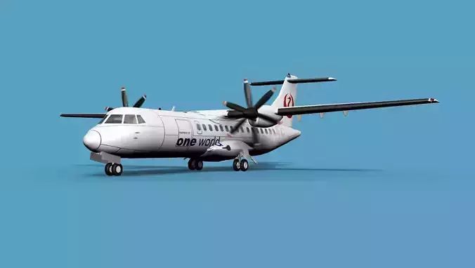 ATR  ATR-42-500 Hokkaido Air System HAC 3D model