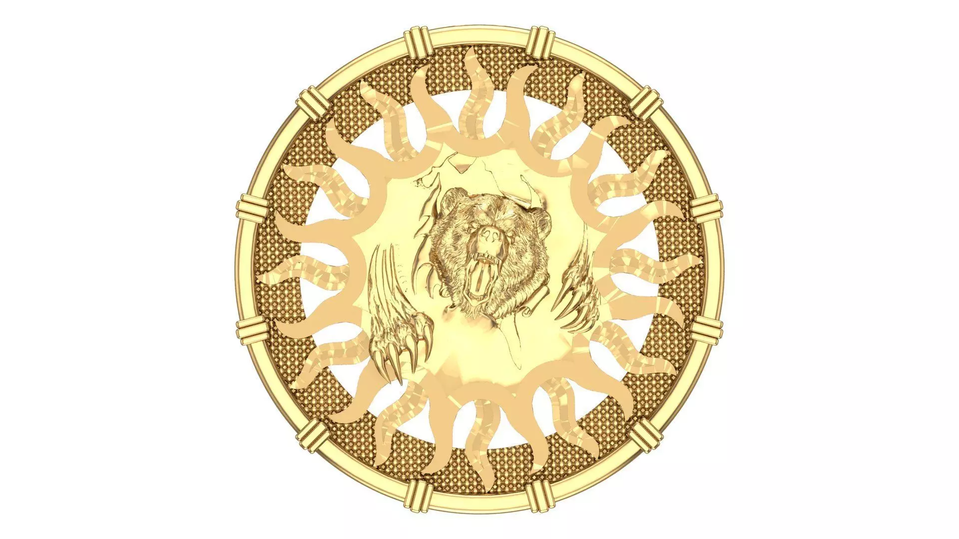 BAIR SUN PENDANT 3D print model_0