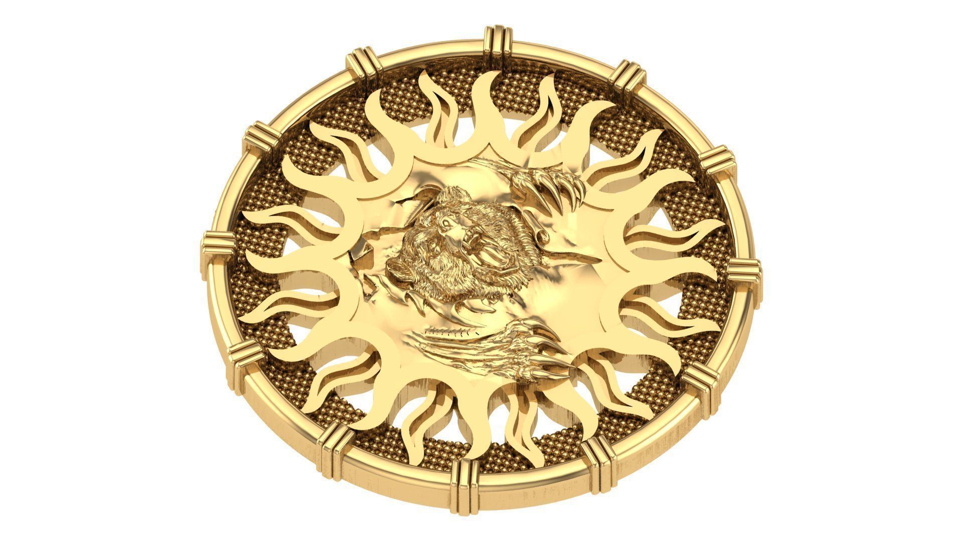 BAIR SUN PENDANT 3D print model_3