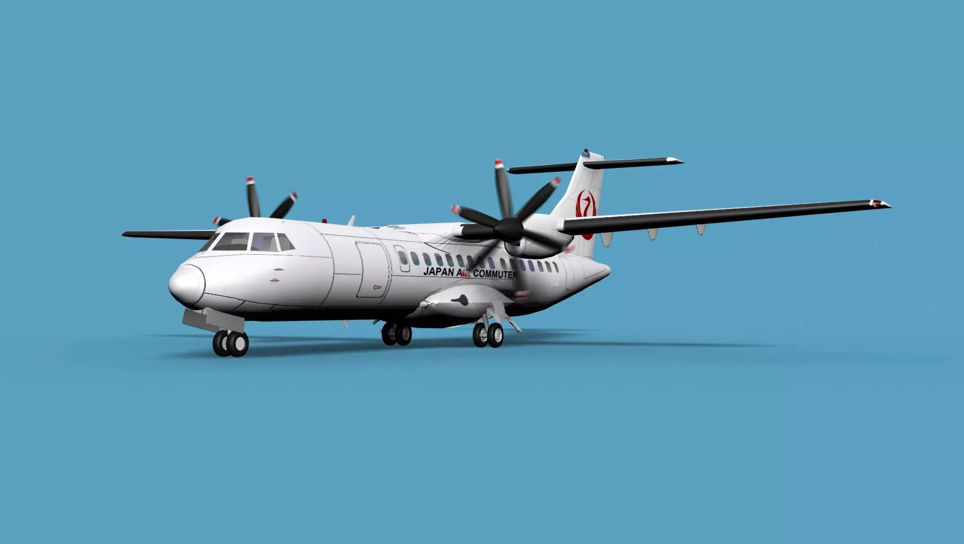 ATR ATR-42-500 Japan Air Commuter 3D model