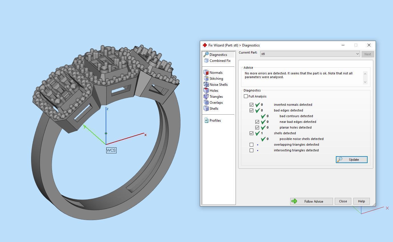 Baguette ring 3D print model_2