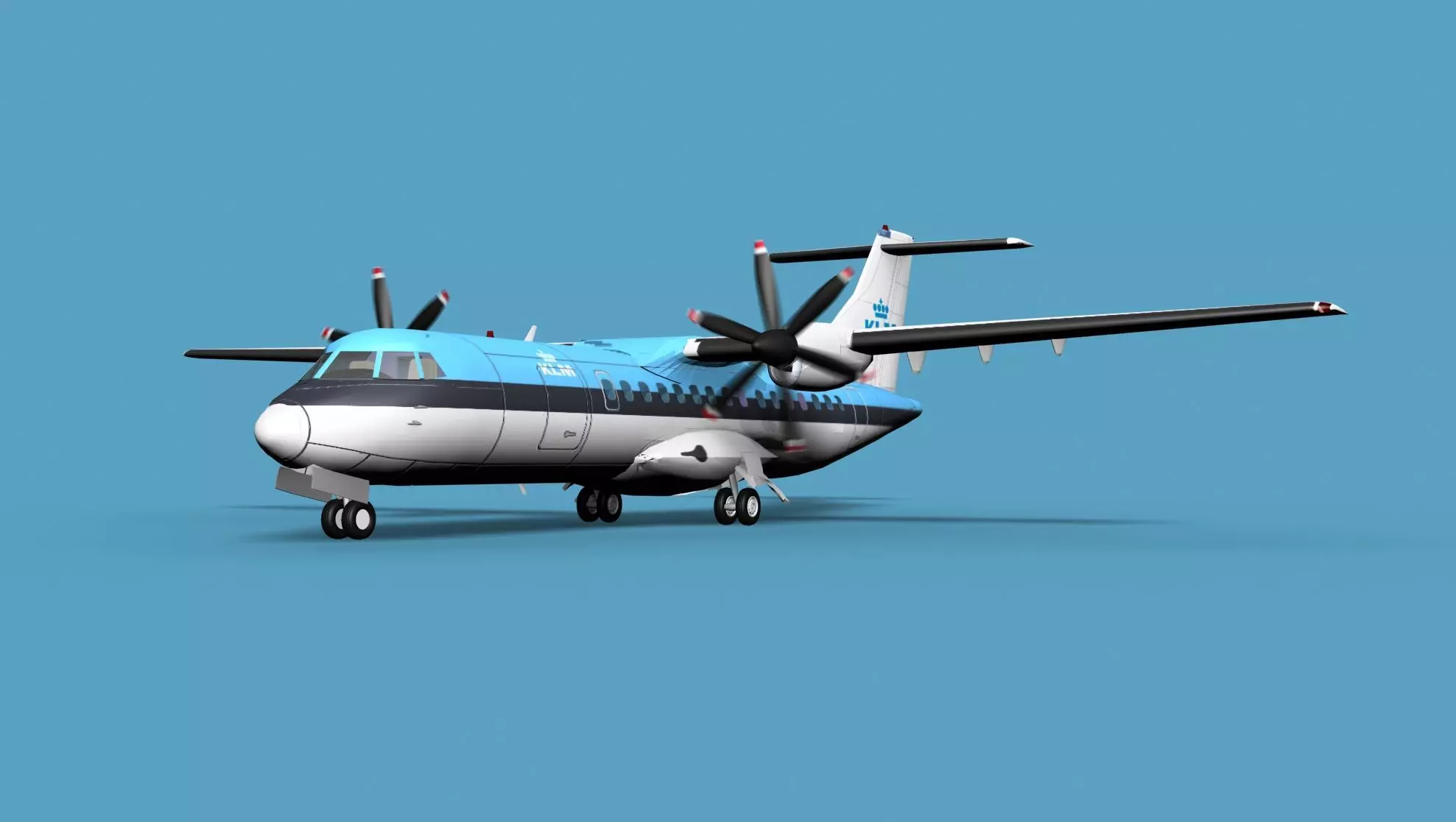 ATR ATR-42-500 KLM 3D model