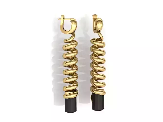 Spiral earrings