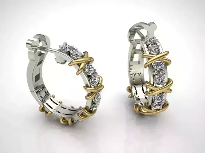 Tiffany Earrings Gold MM-065