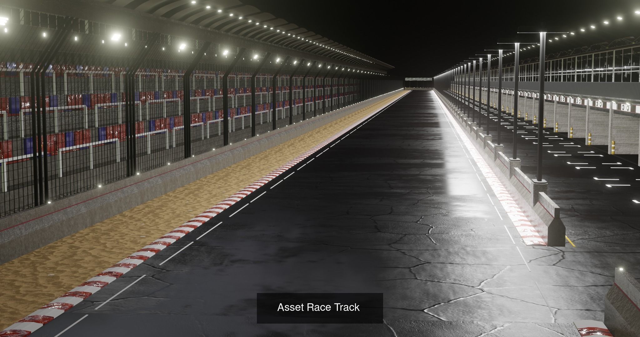 Drift track race 3D Model Collection_2