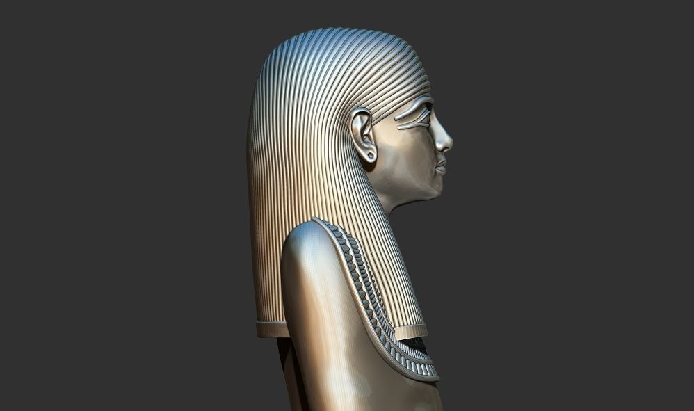 Golden statue figure from Tutankhamun 3d printable model 3D print model_2