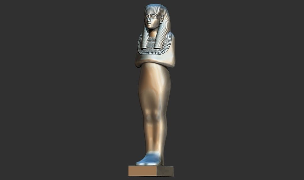 Golden statue figure from Tutankhamun 3d printable model 3D print model_6