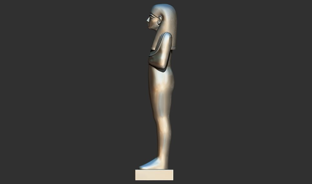 Golden statue figure from Tutankhamun 3d printable model 3D print model_4