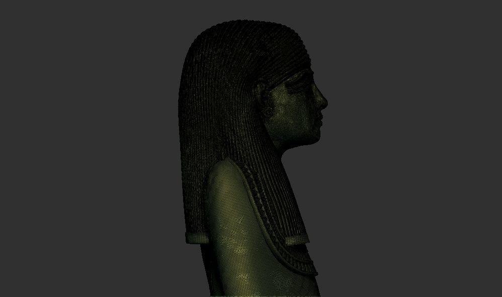 Golden statue figure from Tutankhamun 3d printable model 3D print model_3