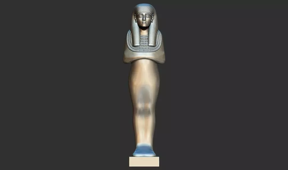 Golden statue figure from Tutankhamun 3d printable model 3D print model_0
