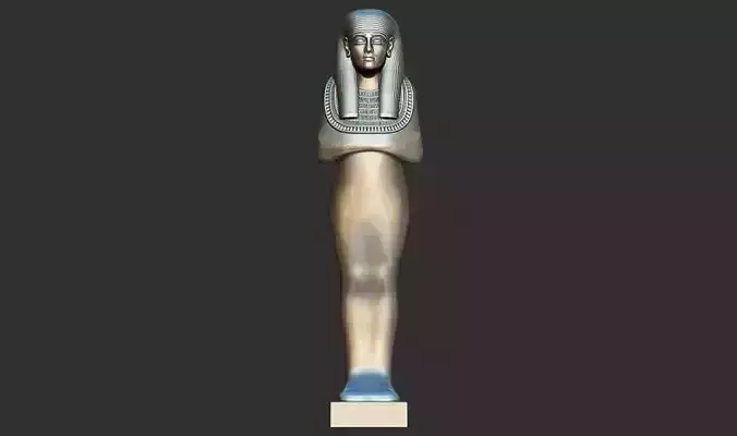 Golden statue figure from Tutankhamun 3d printable model  3D print model