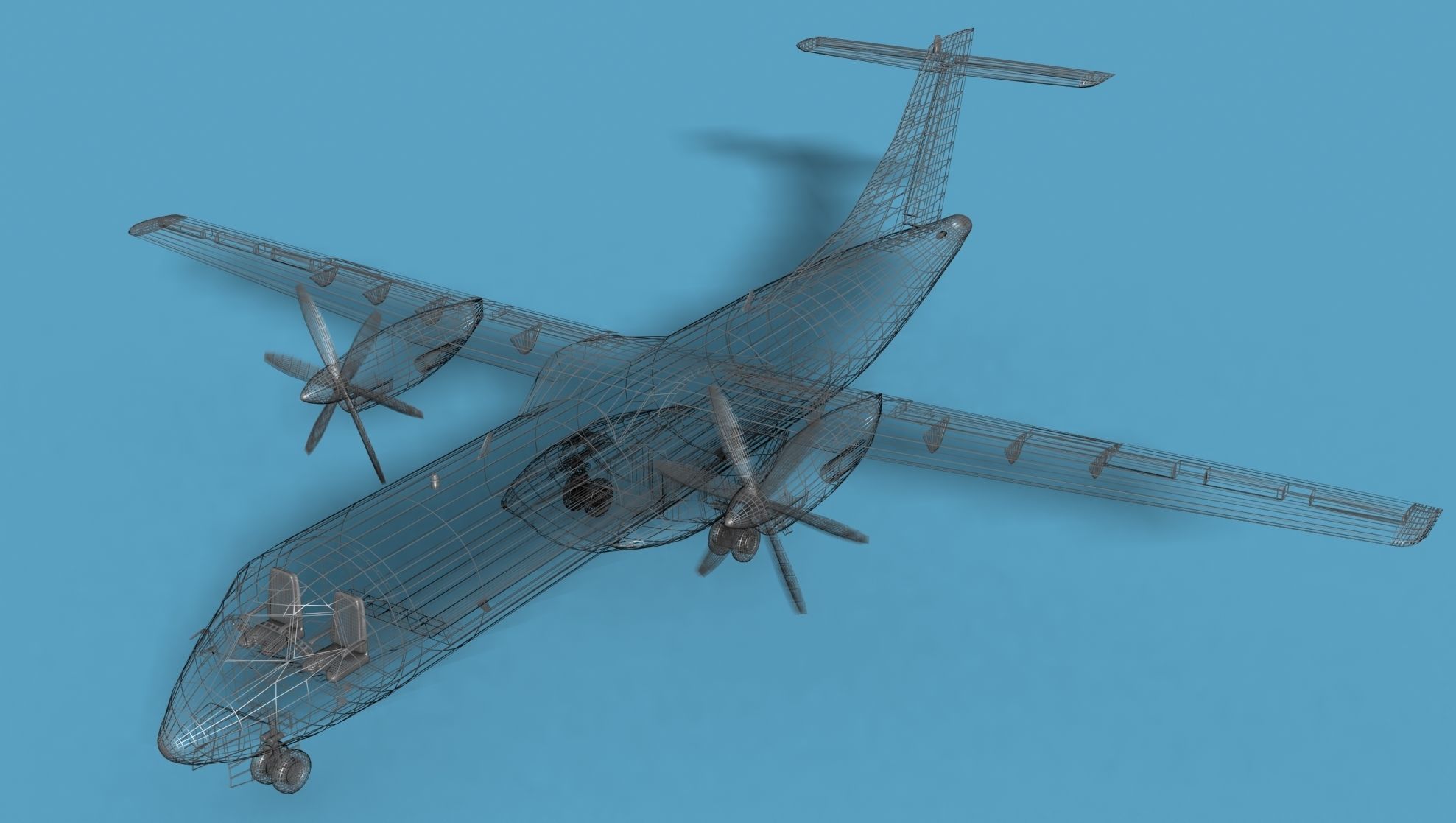 ATR  ATR-42-500 Unmarked 1 3D model_17