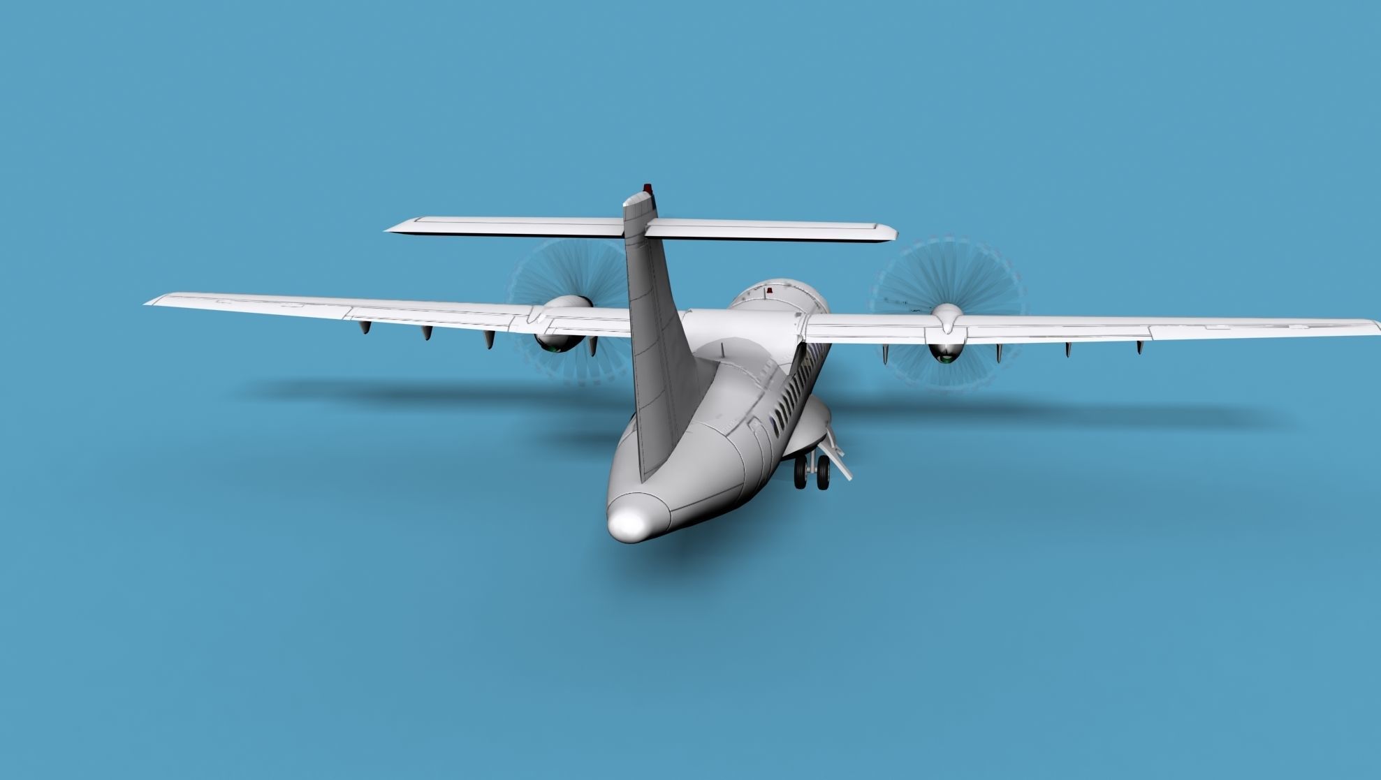ATR  ATR-42-500 Unmarked 1 3D model_6