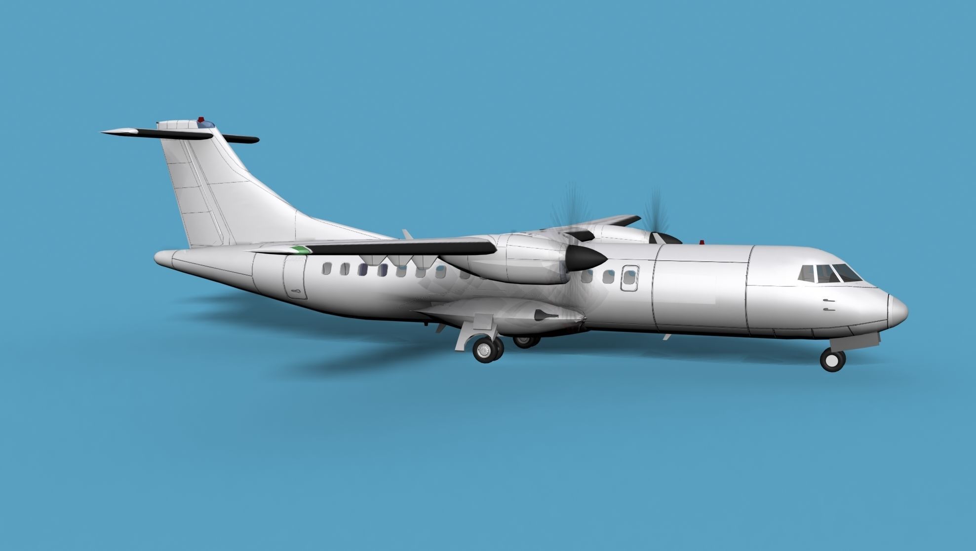 ATR  ATR-42-500 Unmarked 1 3D model_3