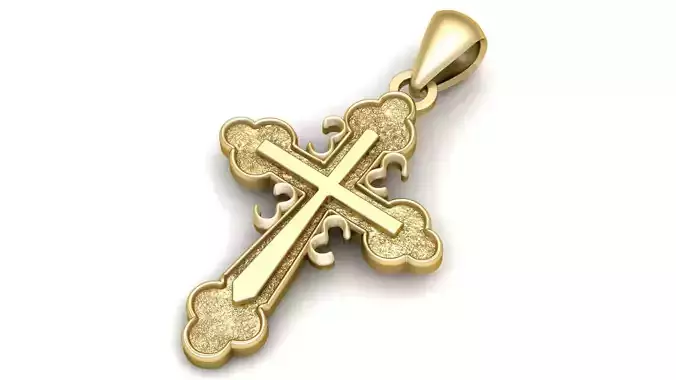 Hip Hop Orthodox Cross Pendant 3d Printable Model