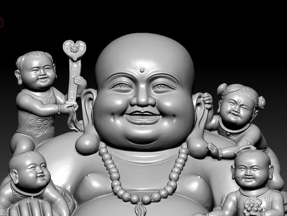 Maitreya five blessings 3D model_6
