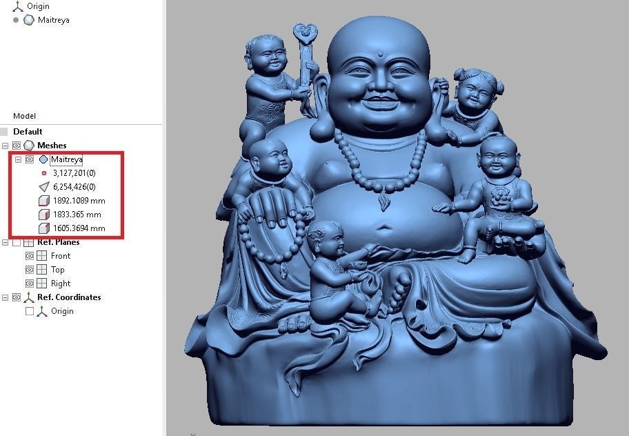 Maitreya five blessings 3D model_1