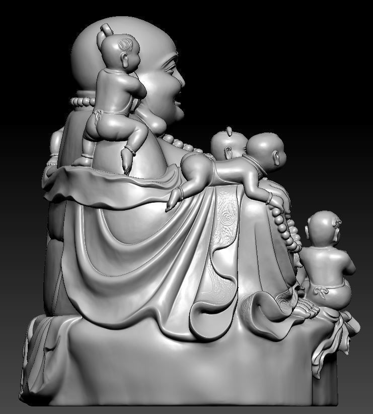 Maitreya five blessings 3D model_3