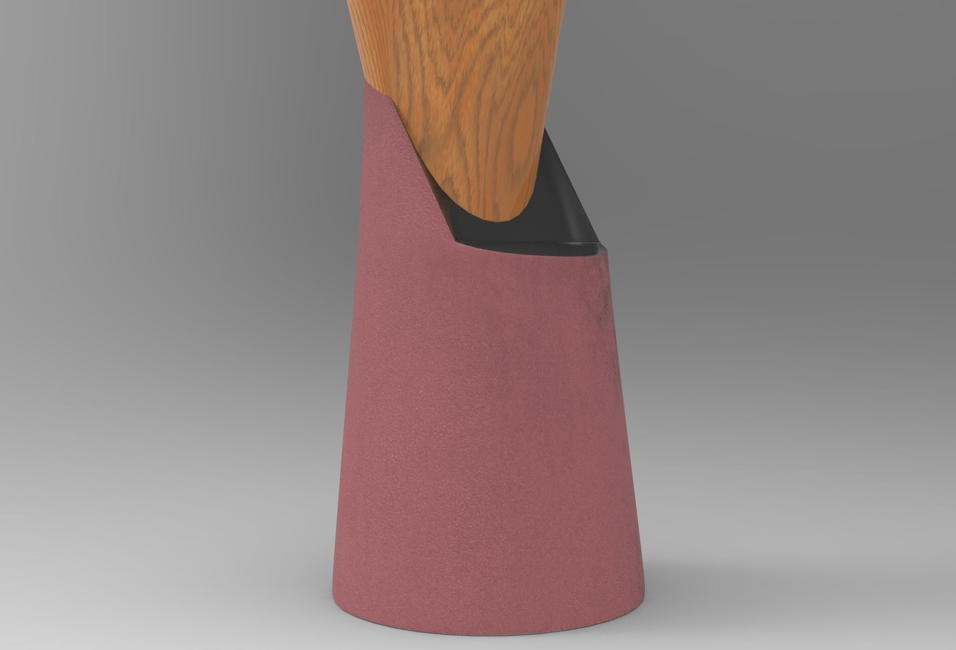 Hipu Bar Stool Low-poly 3D model_4