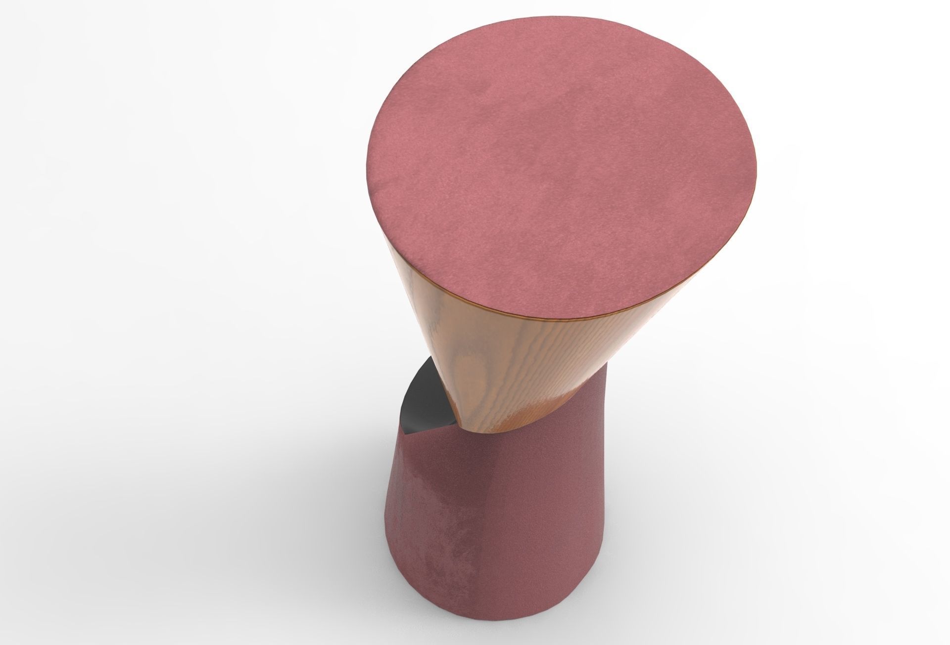 Hipu Bar Stool Low-poly 3D model_3