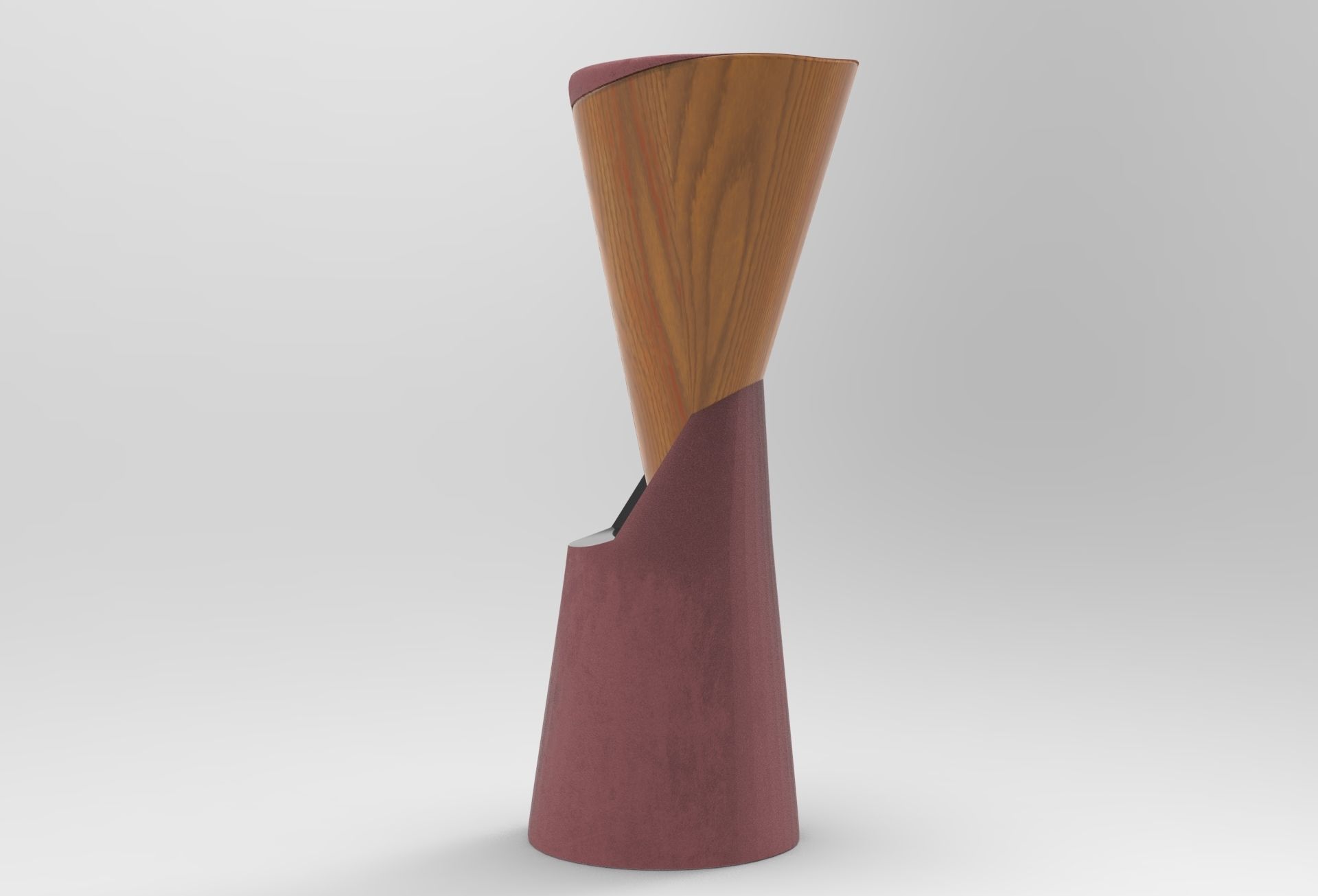 Hipu Bar Stool Low-poly 3D model_2