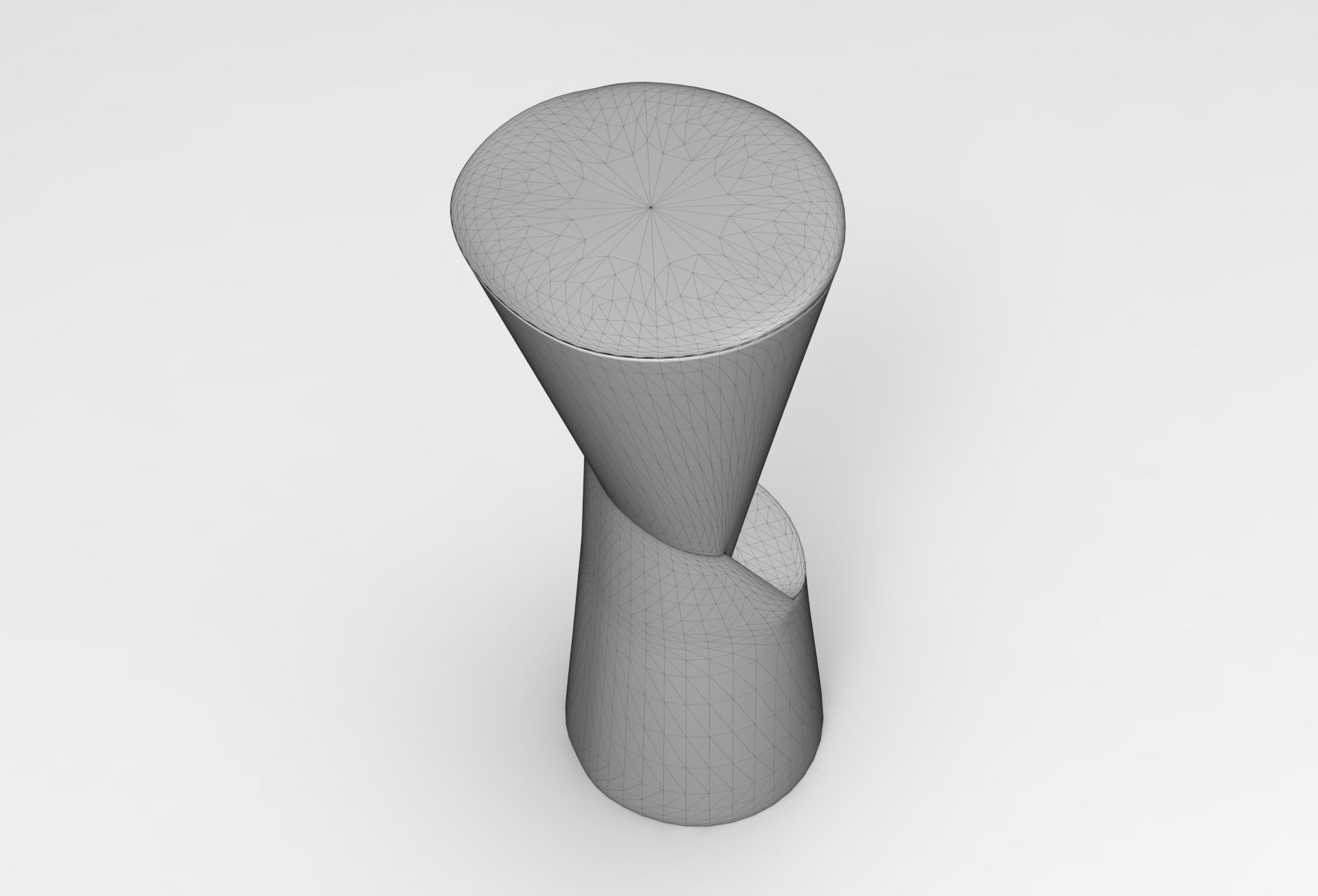 Hipu Bar Stool Low-poly 3D model_6