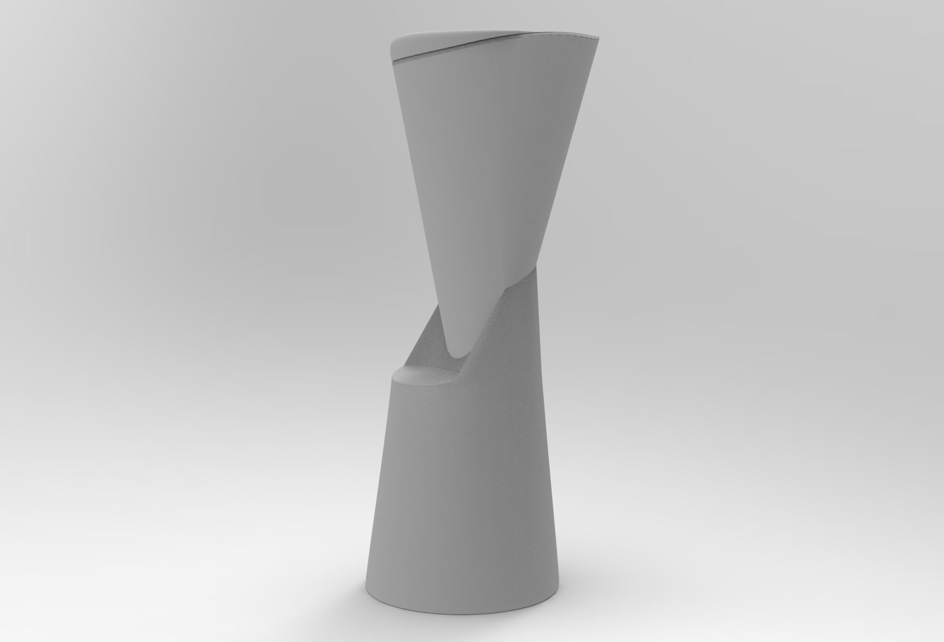 Hipu Bar Stool Low-poly 3D model_7
