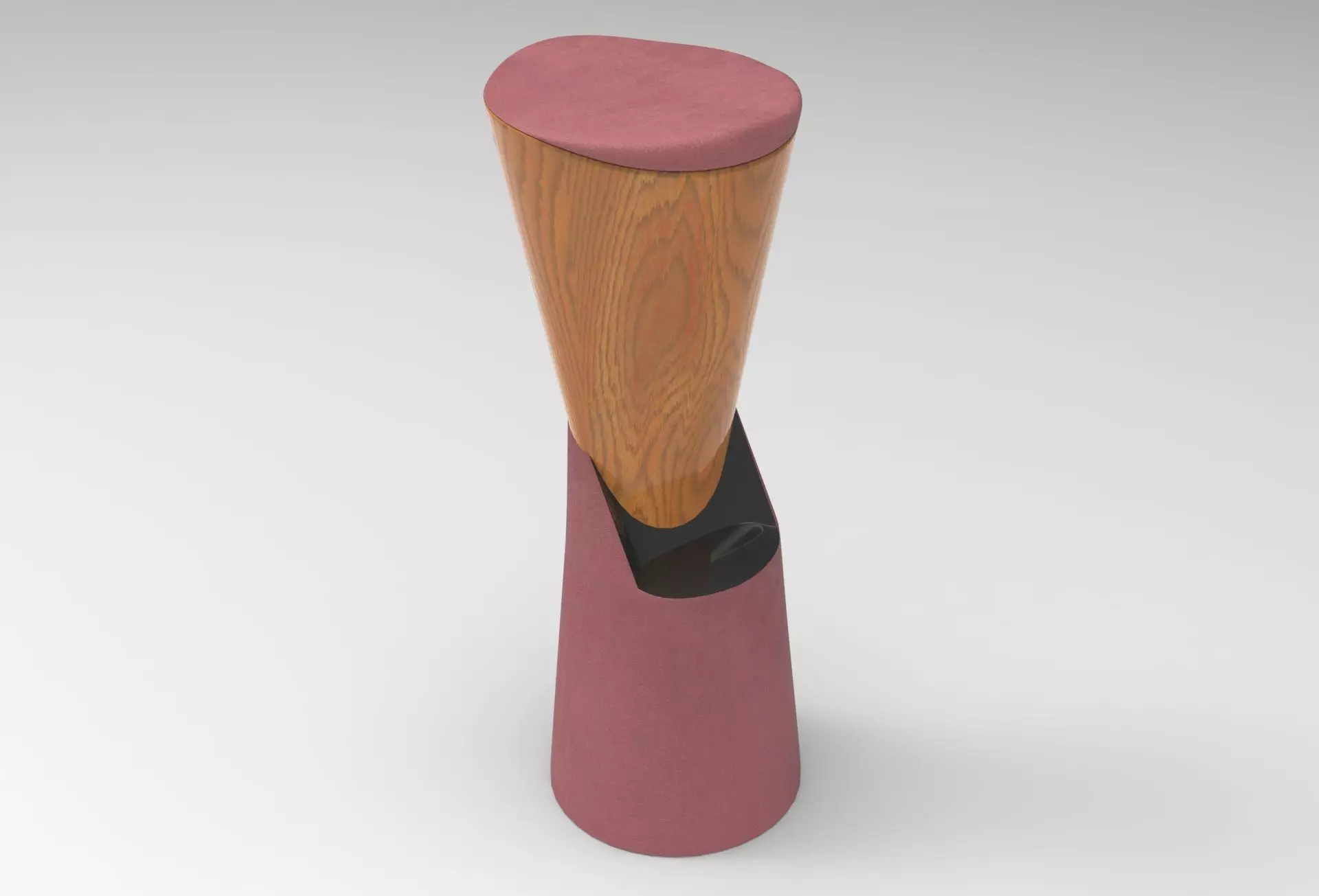 Hipu Bar Stool Low-poly 3D model_0