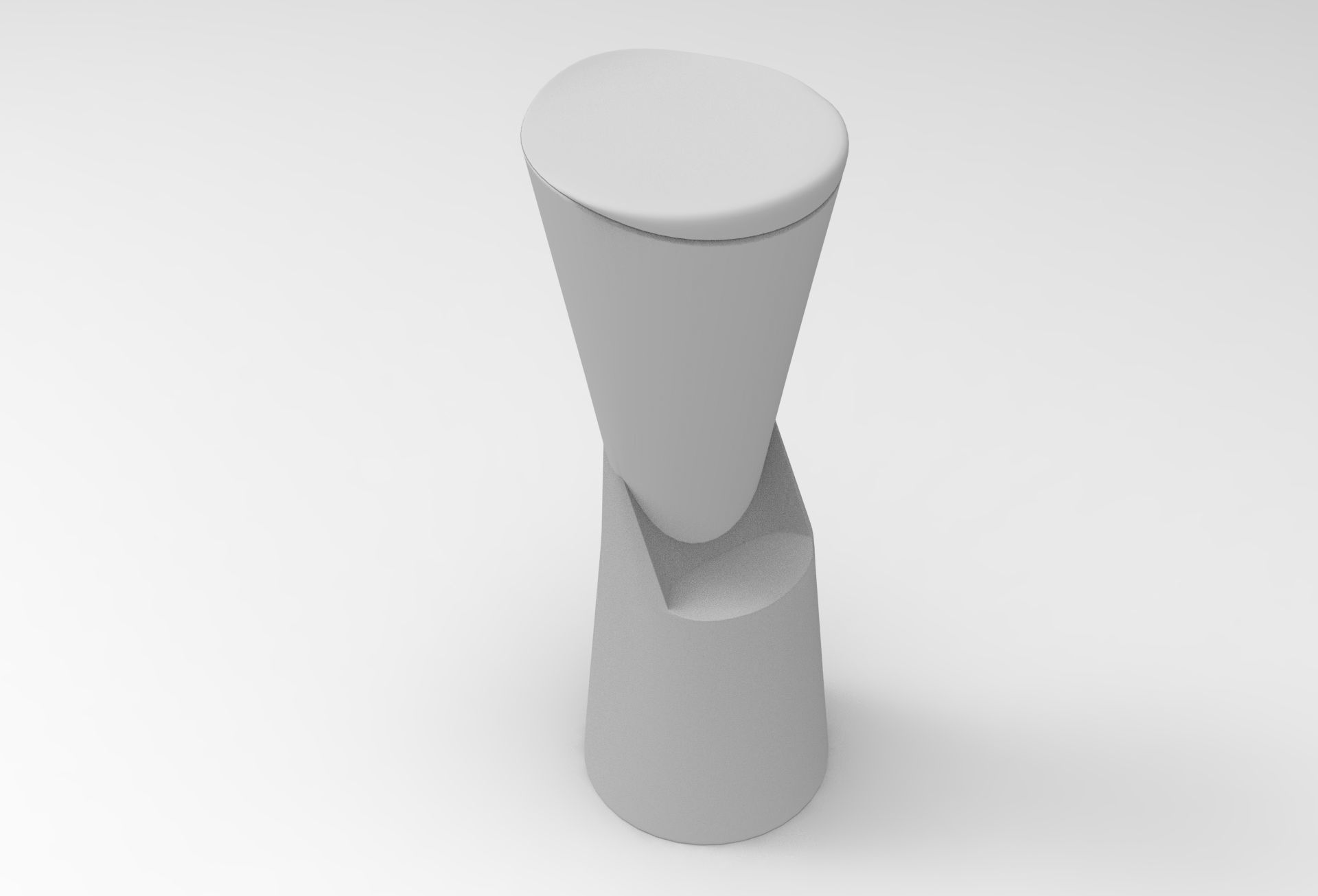 Hipu Bar Stool Low-poly 3D model_8