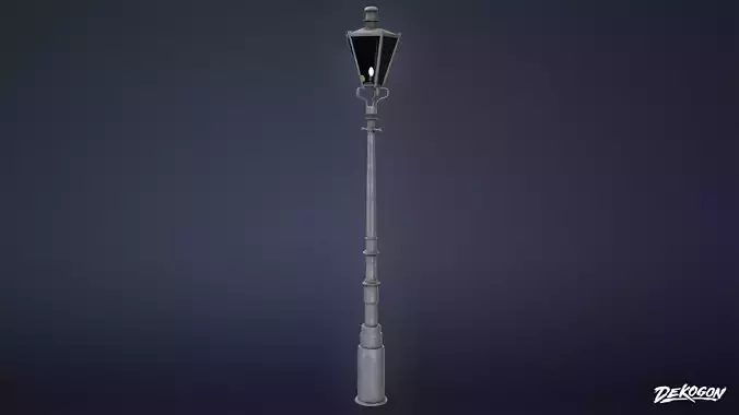 CEMETERY - Light Post 01 - LOW POLY