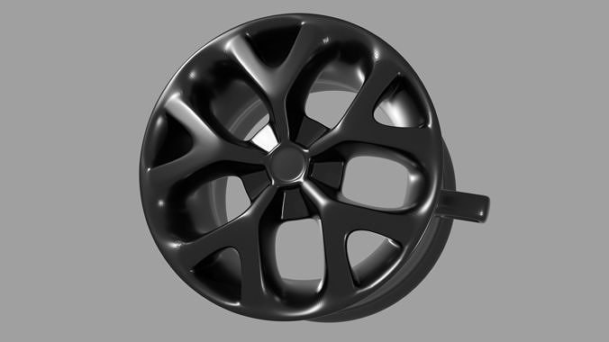 Wheel Key Ring 3D print model