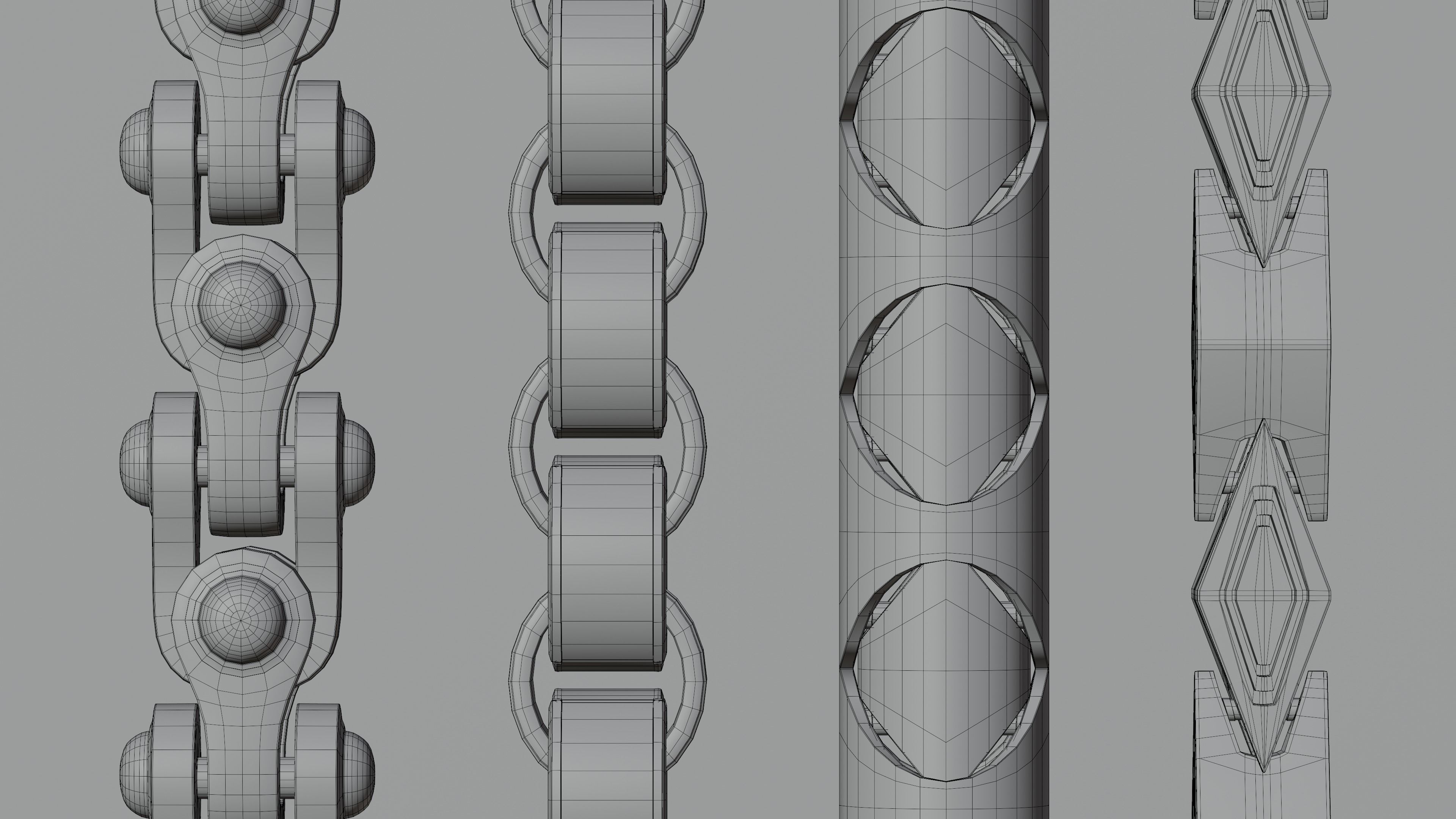 Jewelry chain links 3D model_6