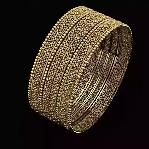 Traditional indian Bangle for Women 3D print model